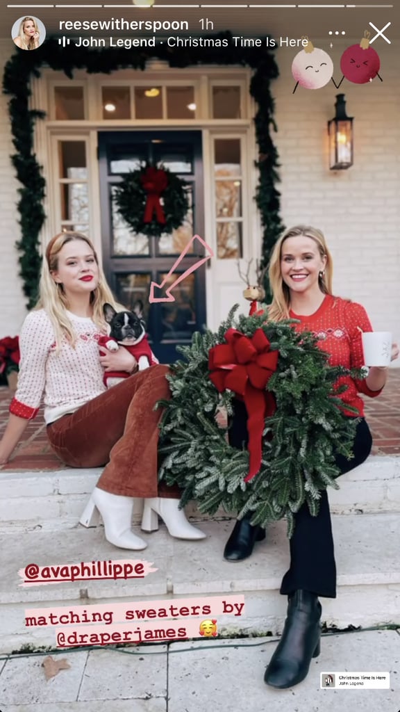 Reese Witherspoon, Ava Phillippe Match in Christmas Jumpers