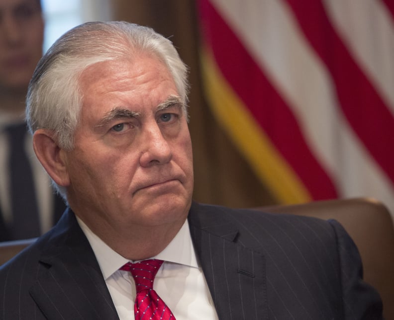 WASHINGTON, DC - DECEMBER 20:  U.S. Secretary of State Rex Tillerson listens during a Cabinet meeting at the White House December  20, 2017 in Washington, DC. President Donald Trump in the meeting extolled passage of the tax reform package as it nears, ca