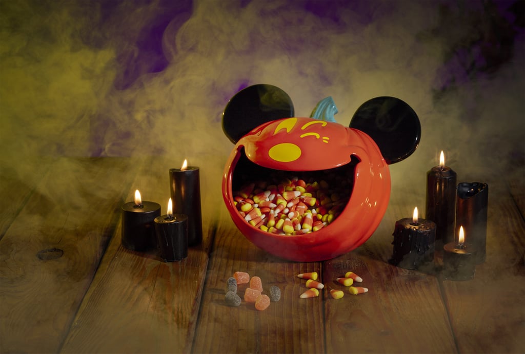 shopDisney Halloween Decorations: Mickey Mouse Jack-o'-Lantern Halloween Candy Bowl