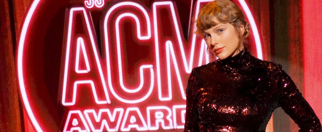 Taylor Swift Wore a Sequined Top and Trousers to ACM Awards