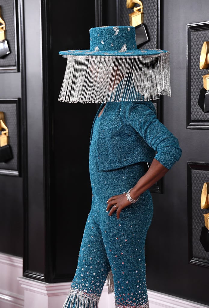 Billy Porter's Blue Sequined Outfit at the Grammys 2020