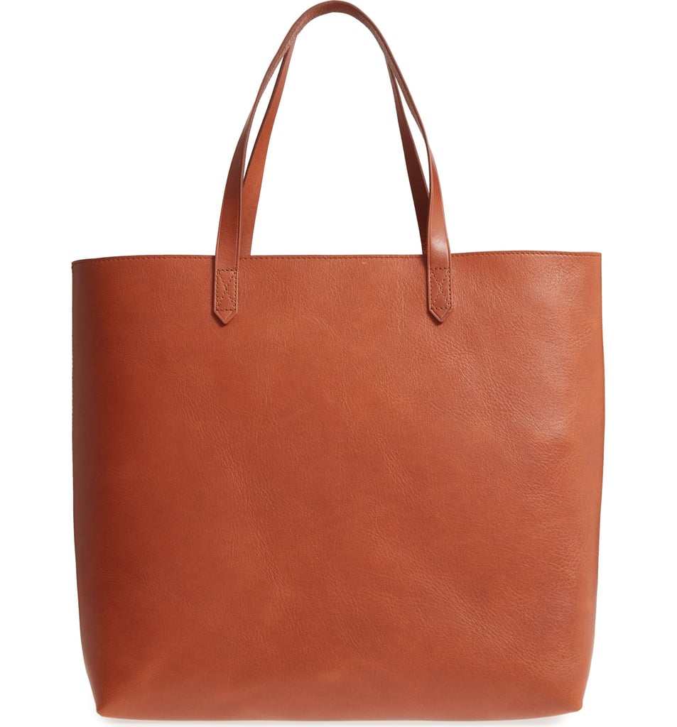 Madewell Zip Top Transport Leather Tote Best Bags That Fit a Laptop