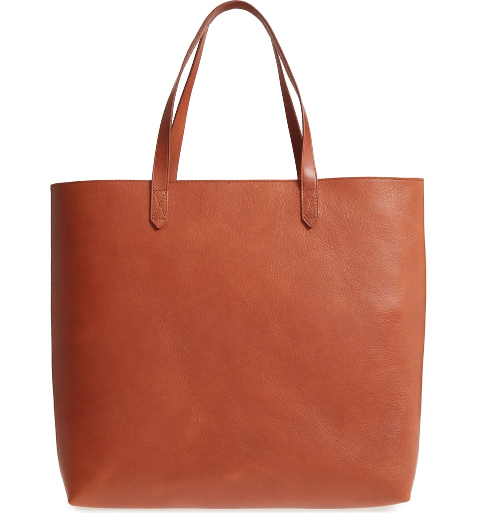 A Zip Tote: Madewell Zip Top Transport Leather Tote