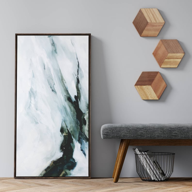 A Floor Art Piece: Project 62 Abstract Mountain Framed Canvas