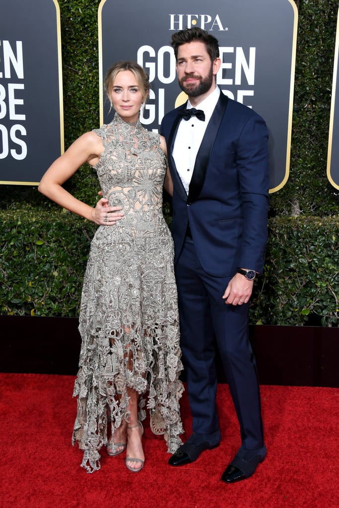 Emily Blunt and John Krasinski 2019 Golden Globes Pictures