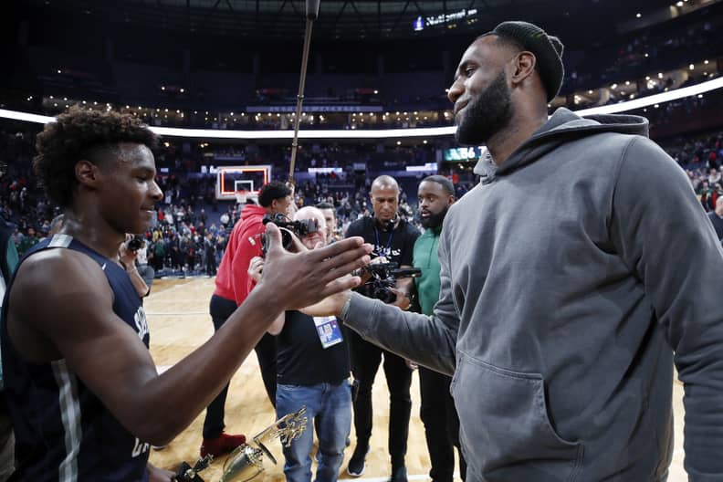 LeBron James calls son Bronny 'special' after Sierra Canyon