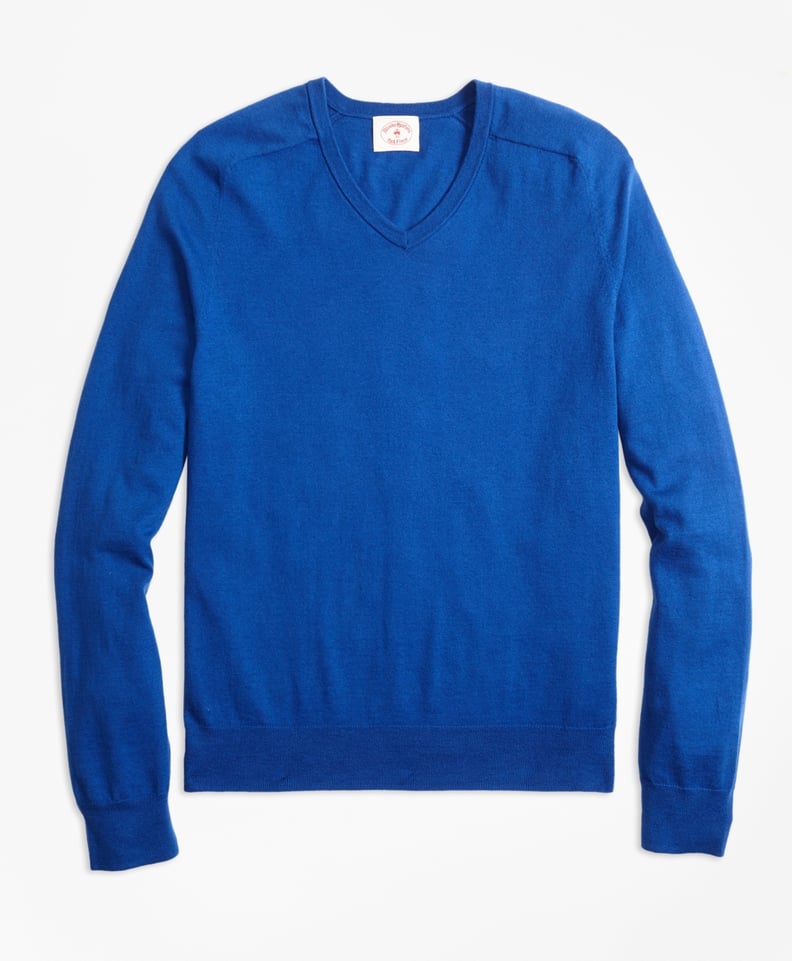 Brooks Brothers Cotton-Cashmere V-Neck Sweater