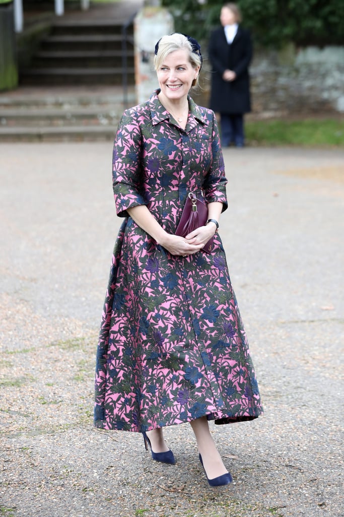 Sophie, Countess of Wessex, at the Christmas Day Church Service, 2017