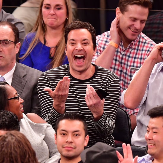 Jimmy Fallon at the Knicks Game January 2017