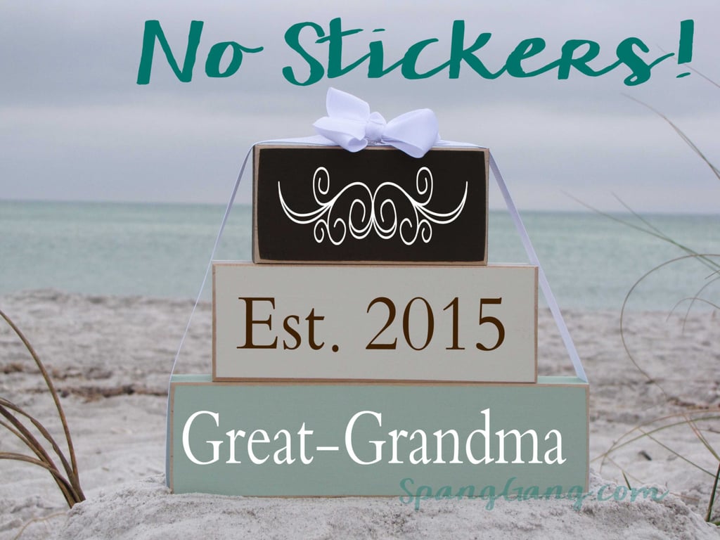Pregnancy Announcement Wood Blocks