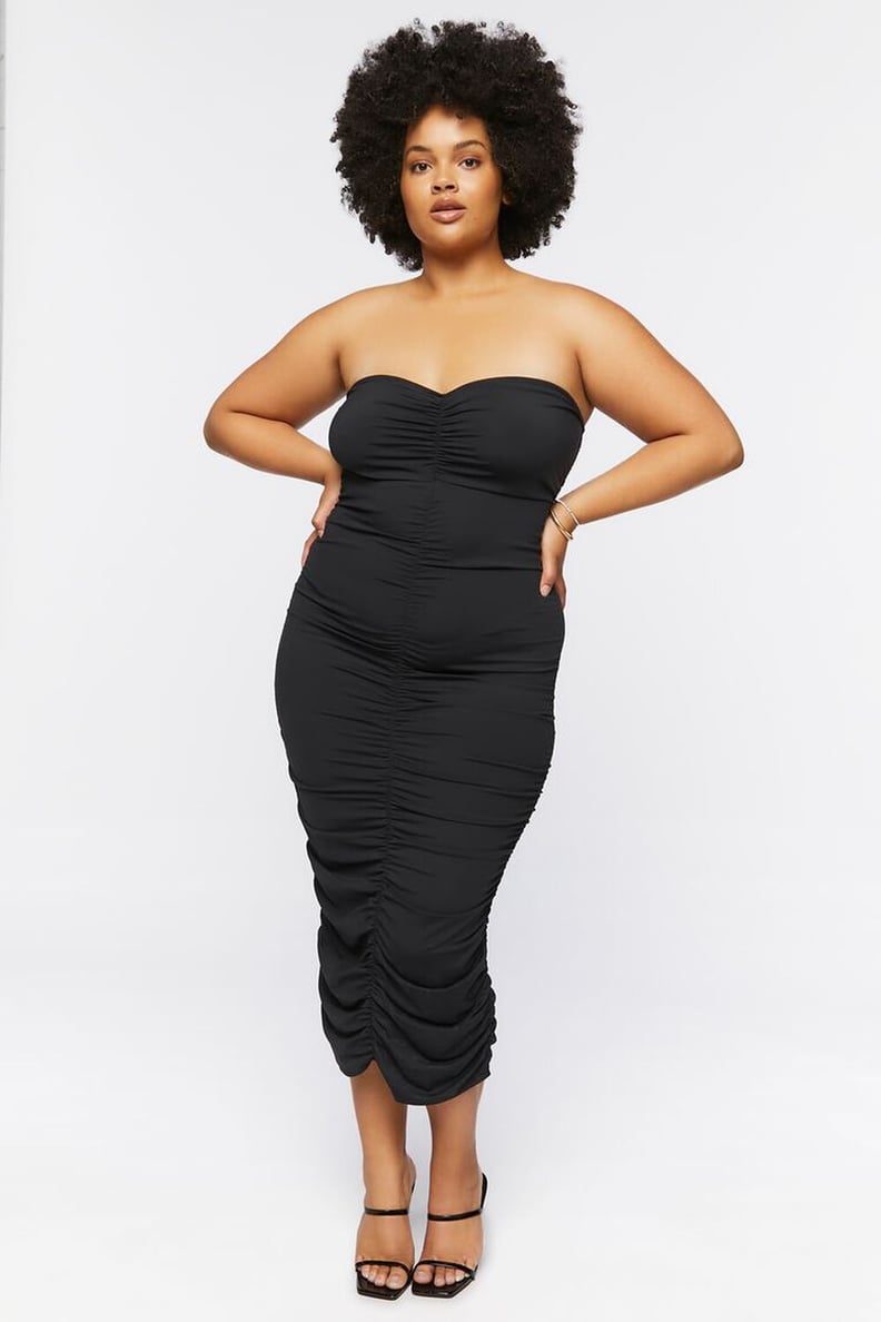 Shop the Look: Forever 21 Ruched Bodycon Midi Dress