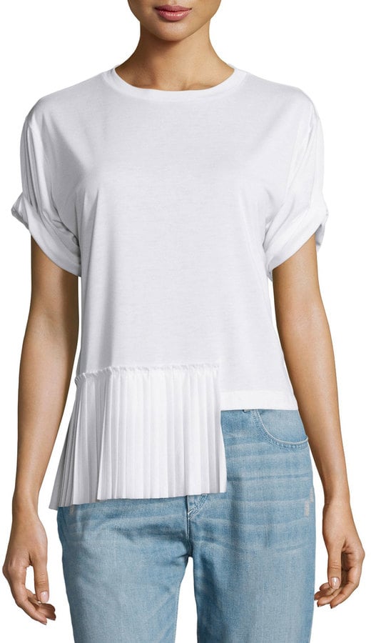 MM6 Maison Margiela Short-Sleeve Side-Pleat Top ($345)