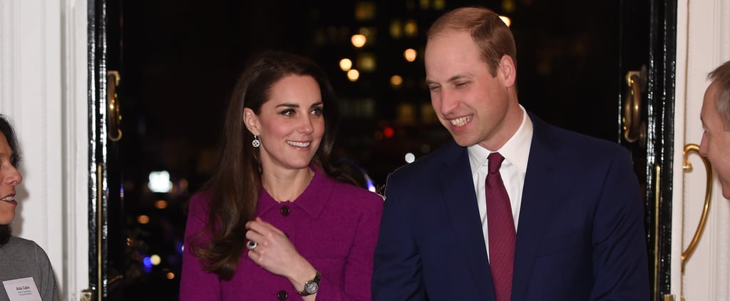 Kate Middleton Wearing Purple Oscar de la Renta Feb. 2017