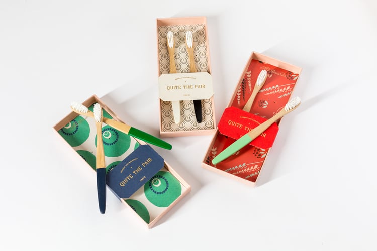 Odeme Bamboo Toothbrush Set