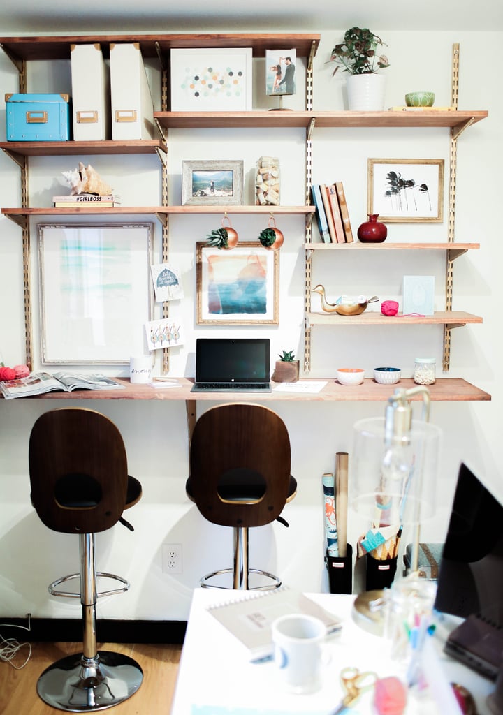 A DIY Standing Desk Desiree Hartsock's Home Office Makeover POPSUGAR Home Photo 3