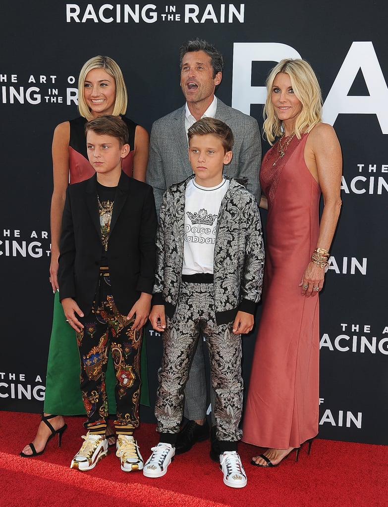 Patrick Dempsey Family at Racing in the Rain Premiere Photos