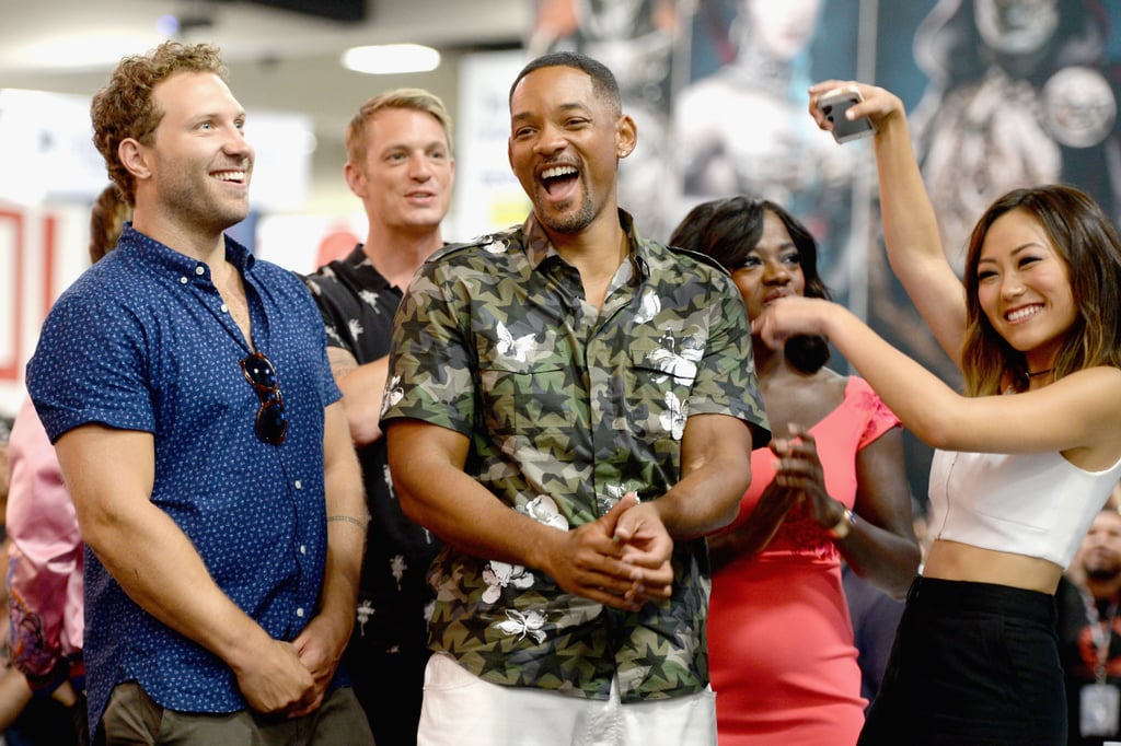 Pictured: Jai Courtney and Will Smith