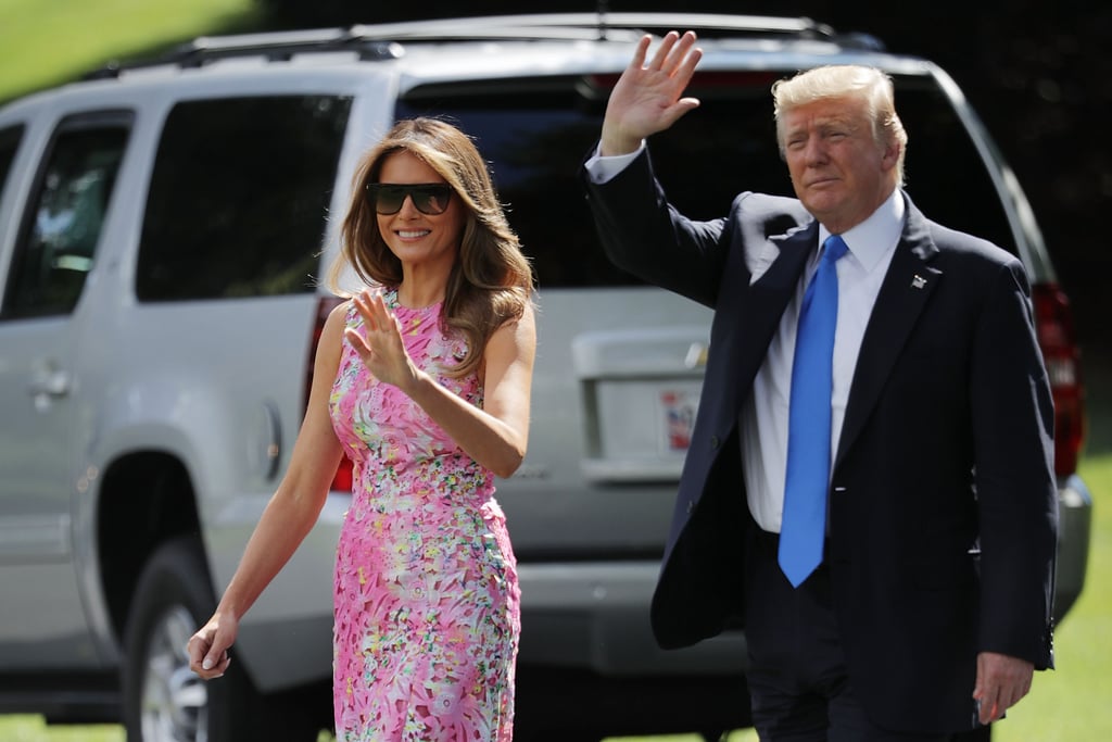 Melania Trump's Pink Monique Lhuillier Dress