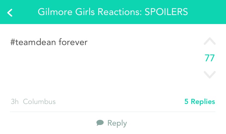Or, maybe you're hoping Dean comes back to Rory.