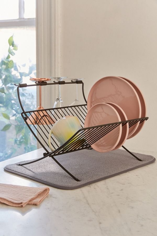 Umbra Xdry Folding Dish Rack + Mat