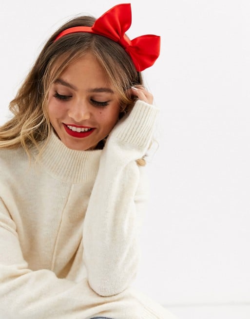 ASOS Design Christmas Oversize Bow Headband