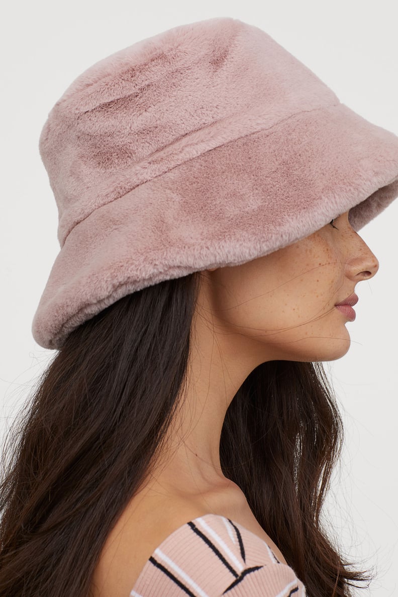 H&M Faux Fur Bucket Hat