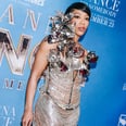 Naomi Ackie Honors Whitney Houston With "Liquid Metal" Dress at Biopic Premiere