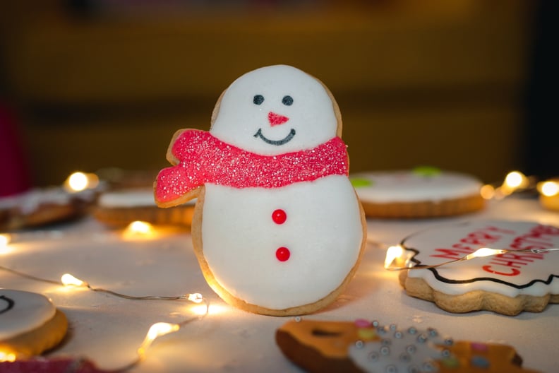 Holiday Zoom Background: Snowman Cookie