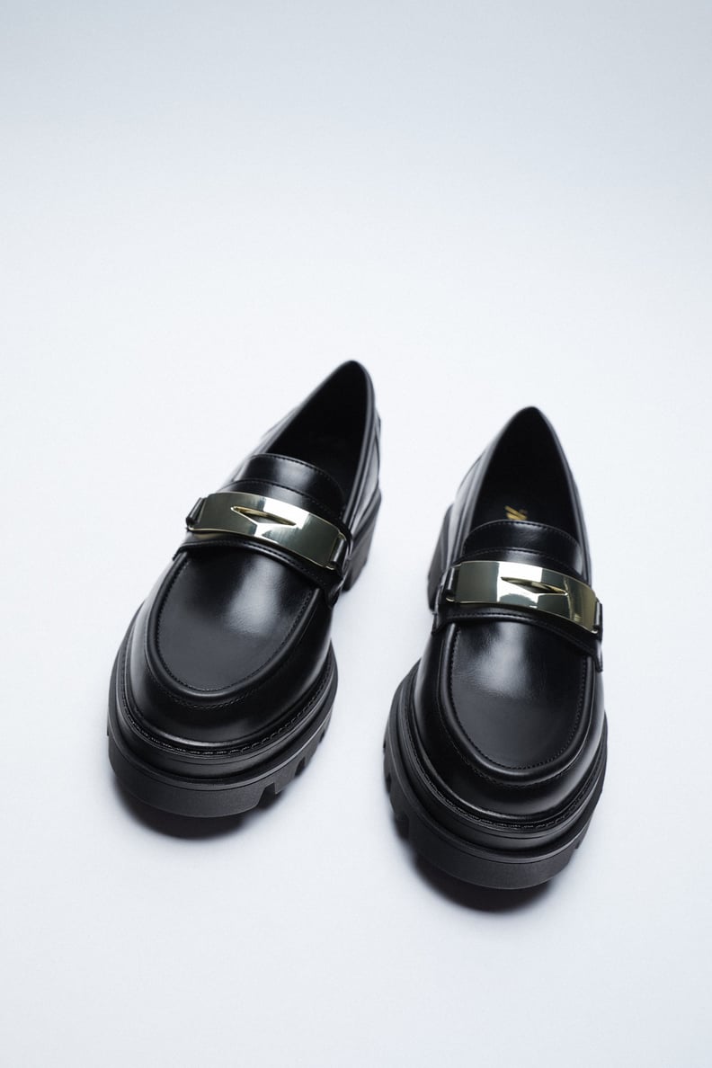 Zara Treaded Sole Loafers