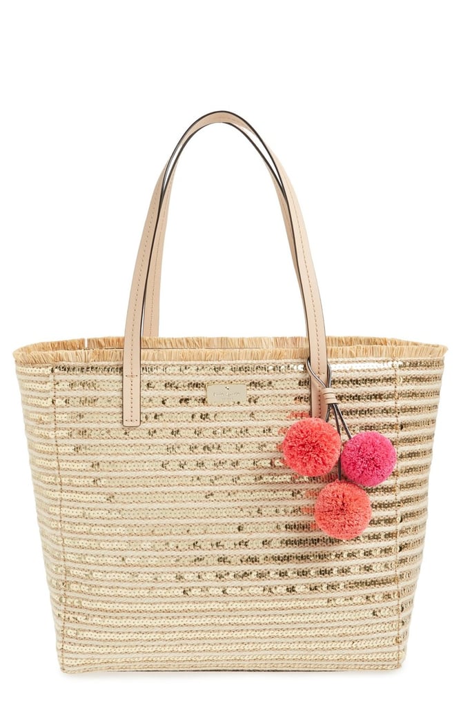Kate Spade garden way - hallie tote in beige ($268) | 27 Stylish Beach Bags  You Can Match to Your Swimsuit | POPSUGAR Fashion Photo 22