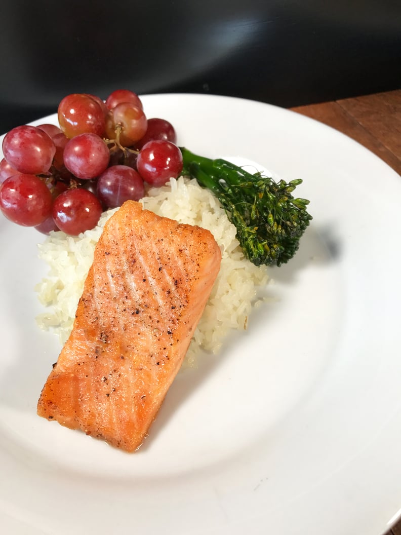 Salmon and Rice at Cafe Orleans