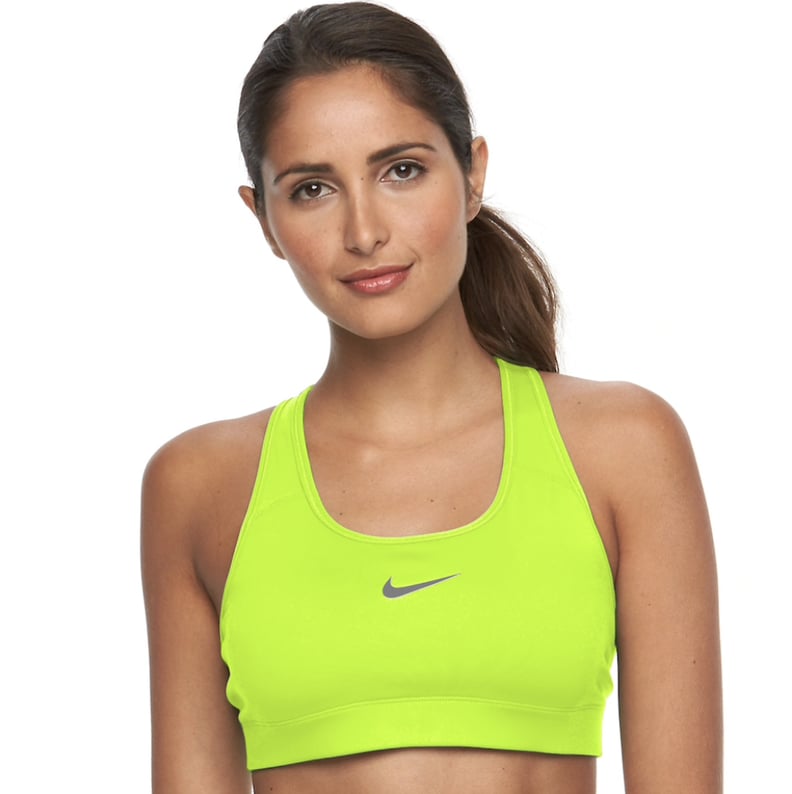 Nike highlightee yellow Sports Bra