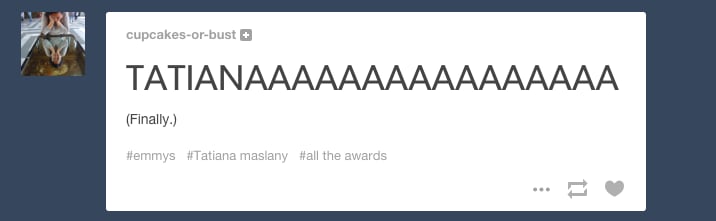 Internet Reactions to Tatiana Maslany's Emmy Nomination