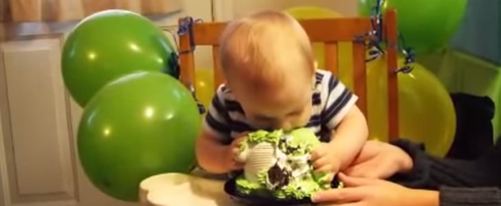Video of Baby Eating Cake