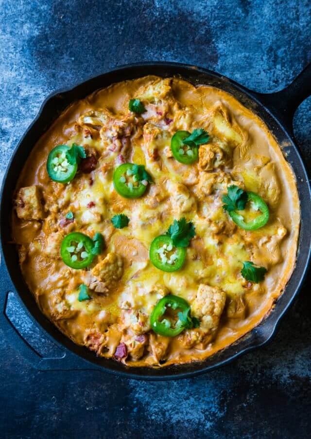 Low-Carb Chicken Enchilada Cauliflower Casserole