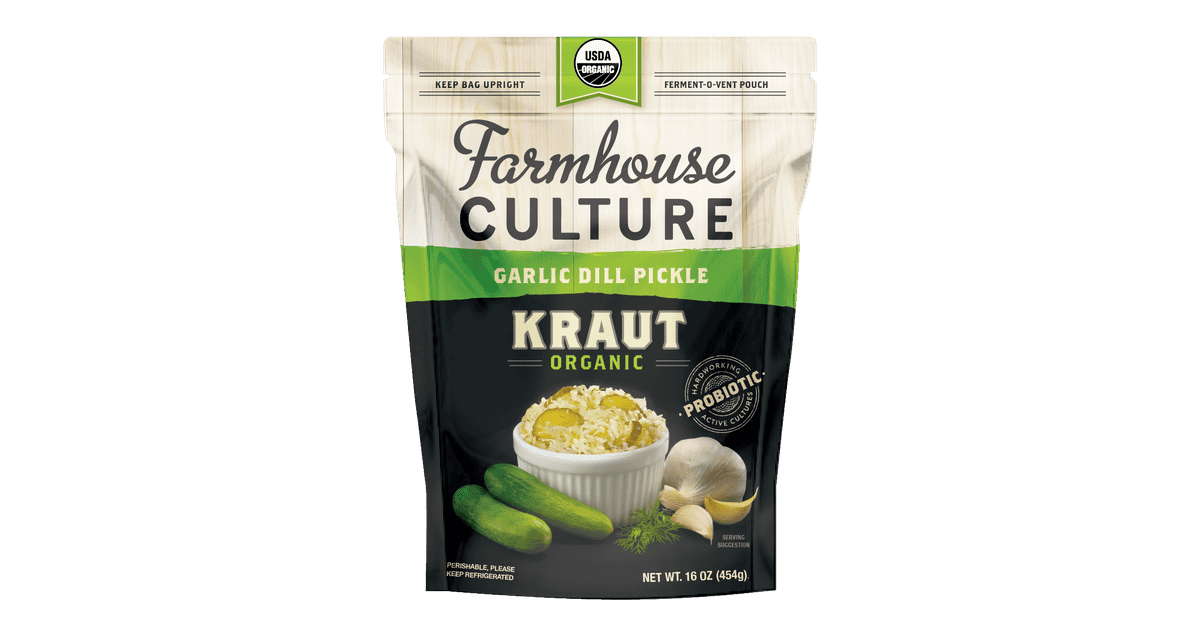 Farmhouse Culture Garlic Dill Pickle Kraut StoreBought Whole30 Foods