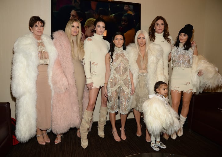 The Kardashian-Jenner Family at Kanye West's Fashion Show ...