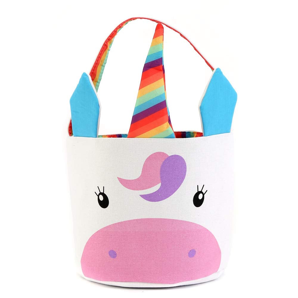 Canvas Unicorn Easter Basket Where Can You Buy Unicorn Easter Baskets