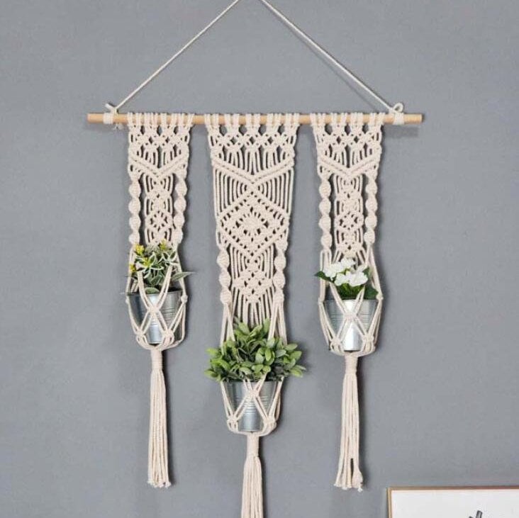 HandCrafted Hanging Macrame Plant Hanger