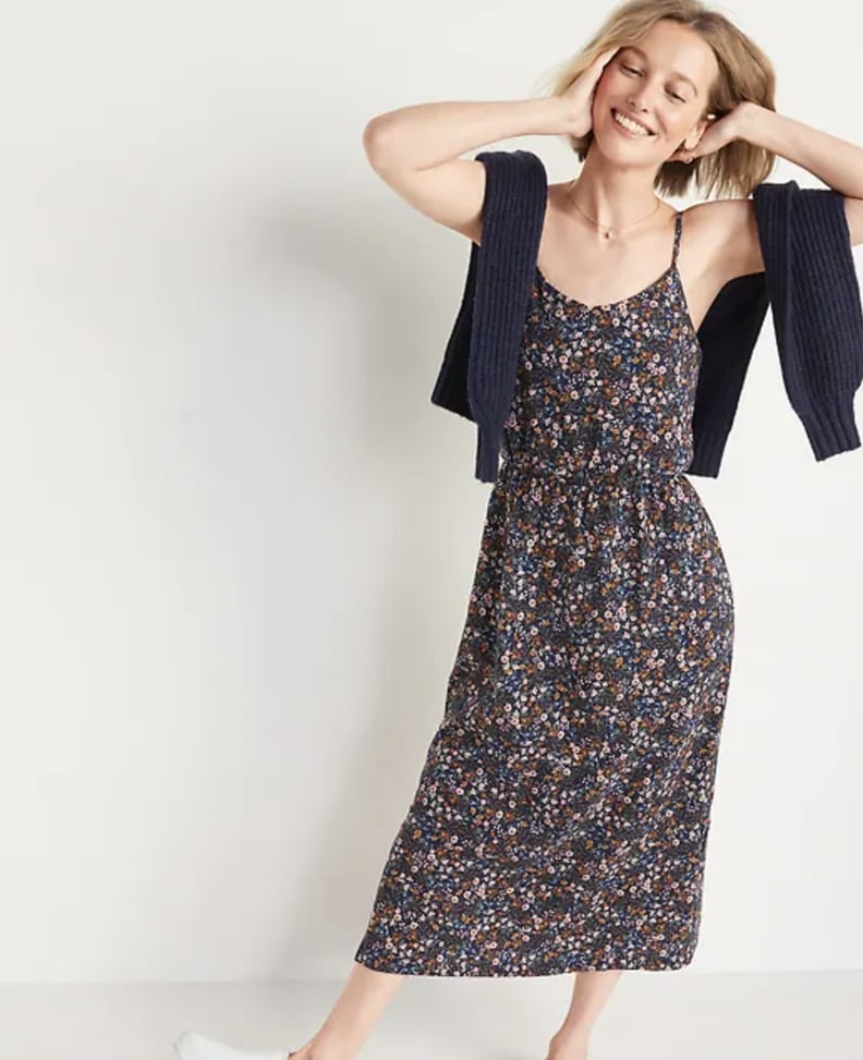For a Floral Pop: Old Navy Waist-Defined Floral Midi Cami Dress