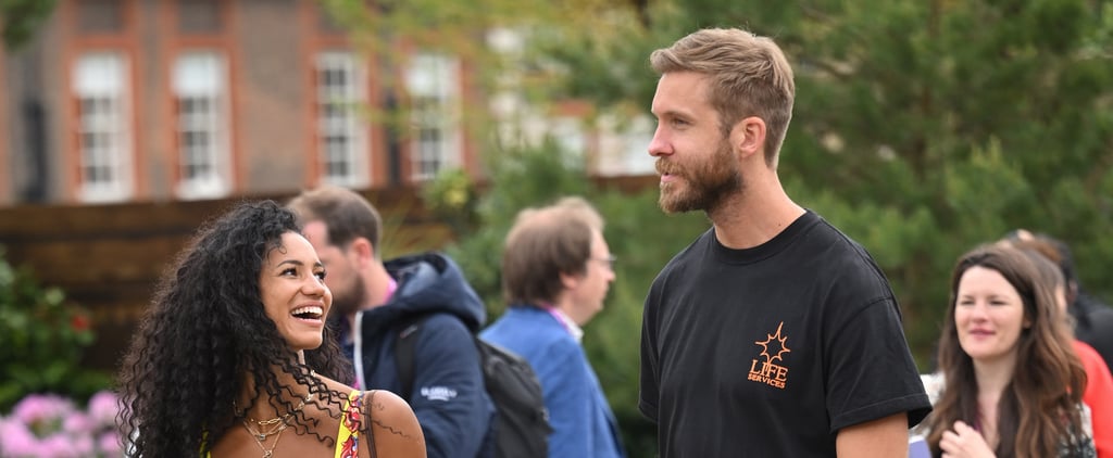 Vick Hope and Calvin Harris at the Chelsea Flower Show