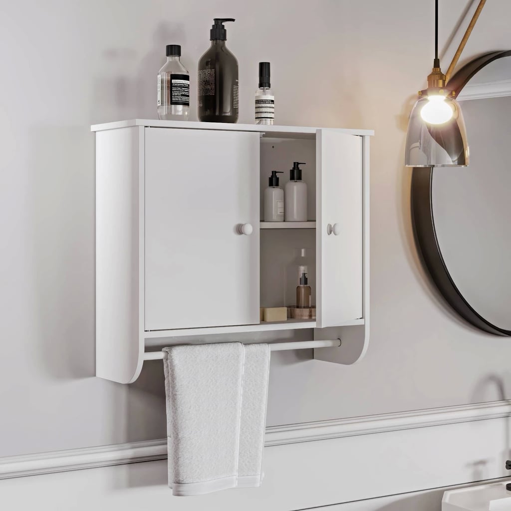 Wall-Mounted Cabinet With Towel Bar