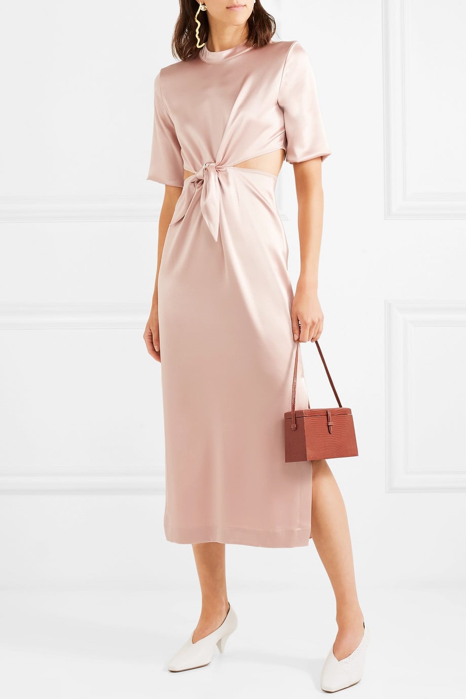 nanushka satin dress