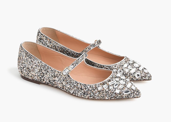 j crew glitter mary jane