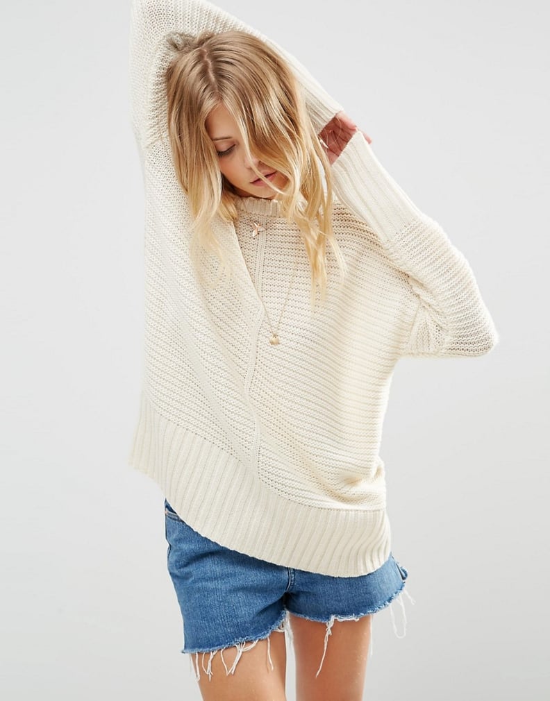A Knit Sweater to Wear Over Dresses or Shorts