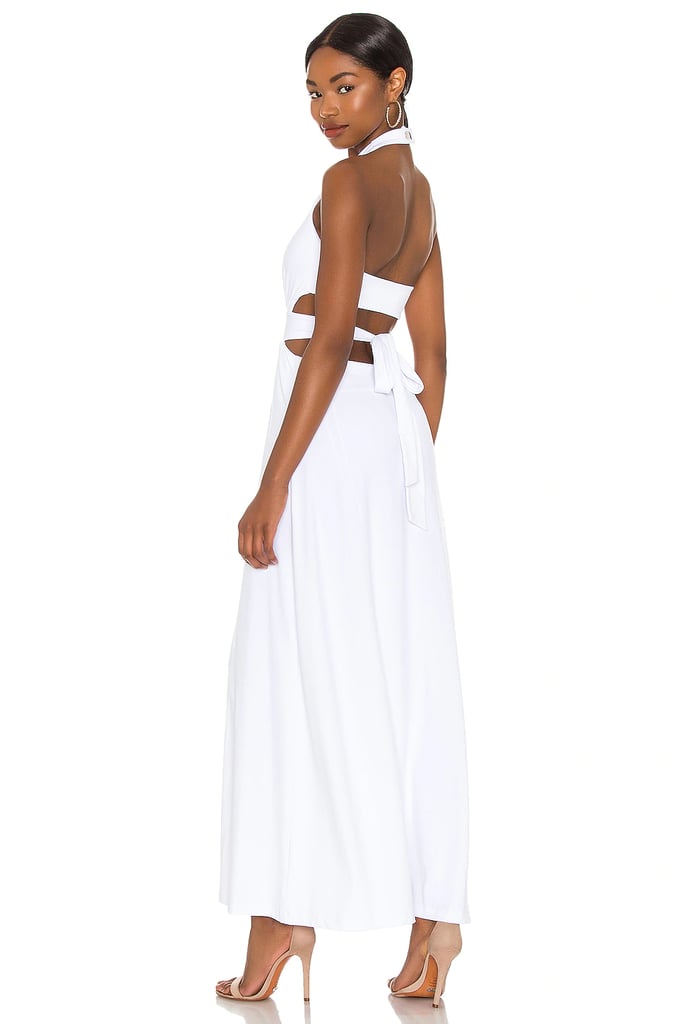 Susana Monaco High Neck Low Back Dress in Sugar from Revolve.com