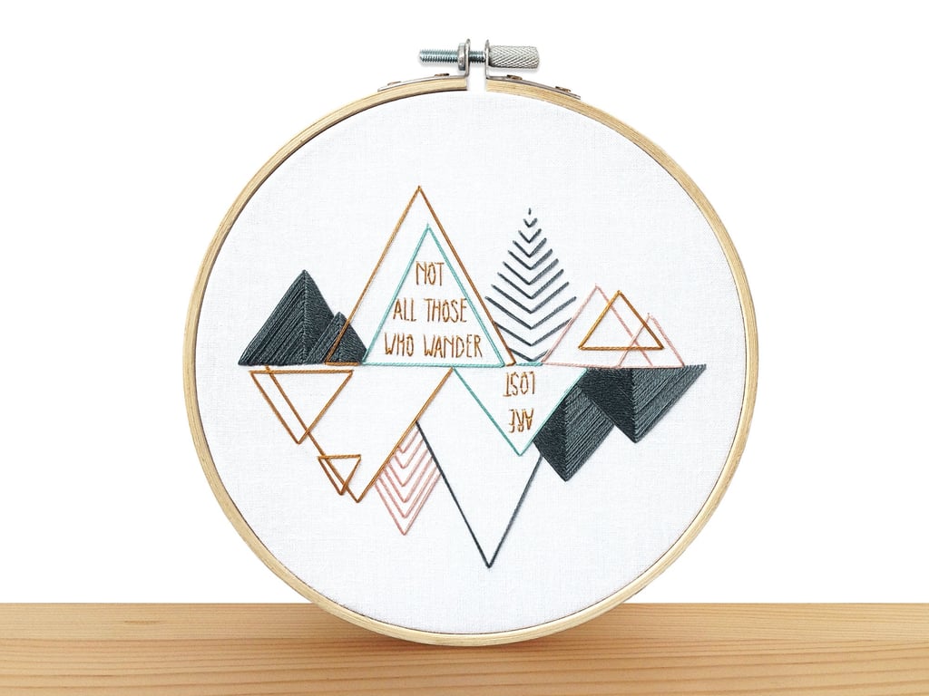 DIY Embroidery Kit: Wanderlust