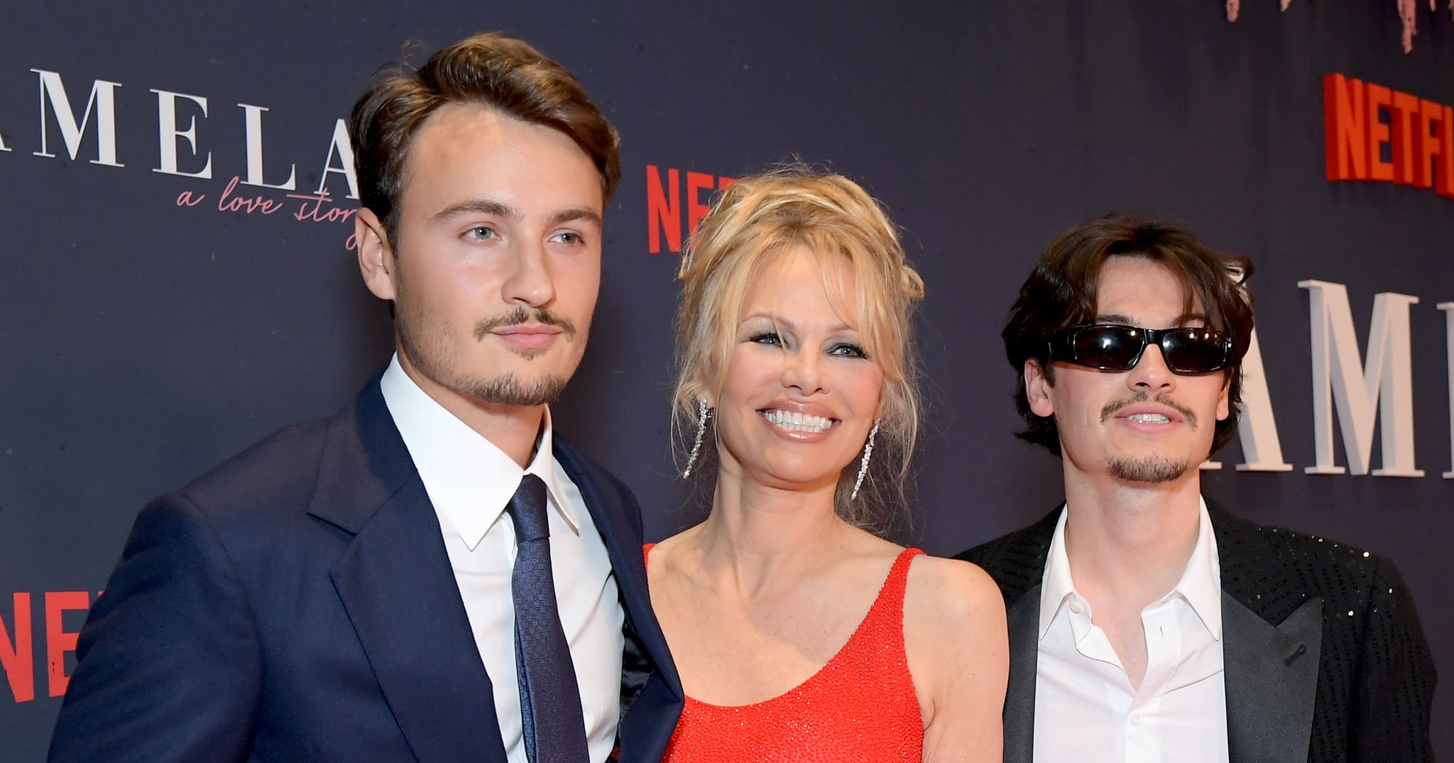 Pamela Anderson Hits the Red Carpet With Sons Brandon and Dylan