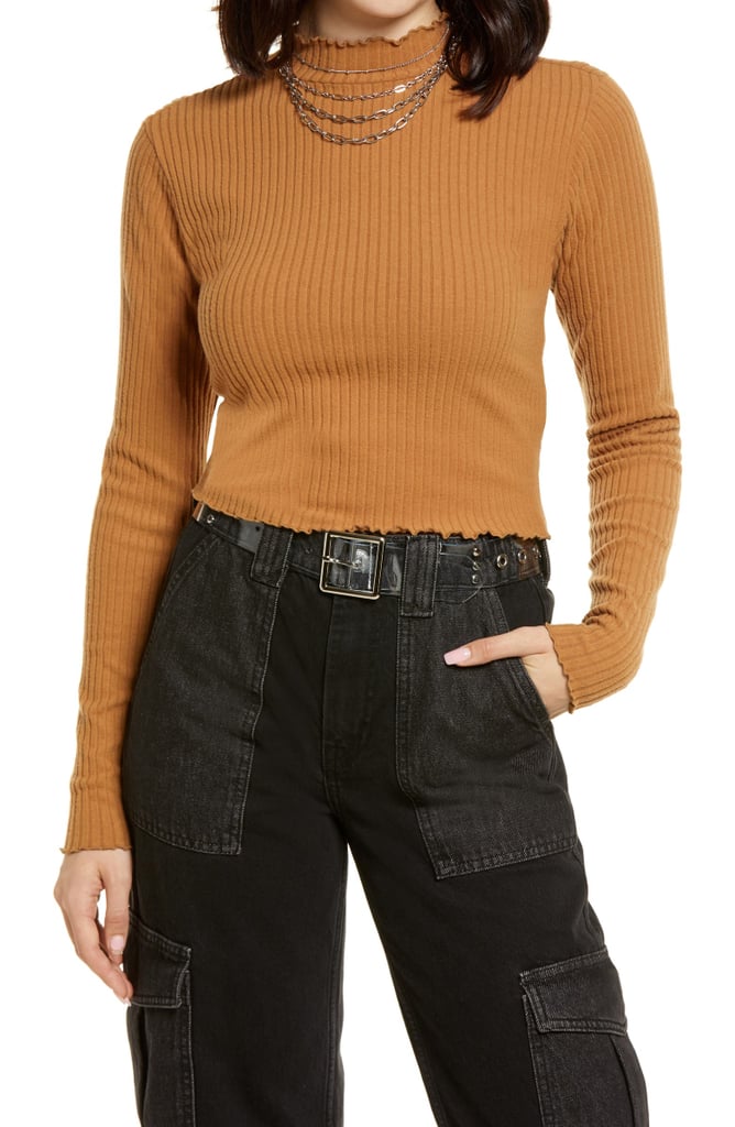 BP. Mock Neck Crop Top