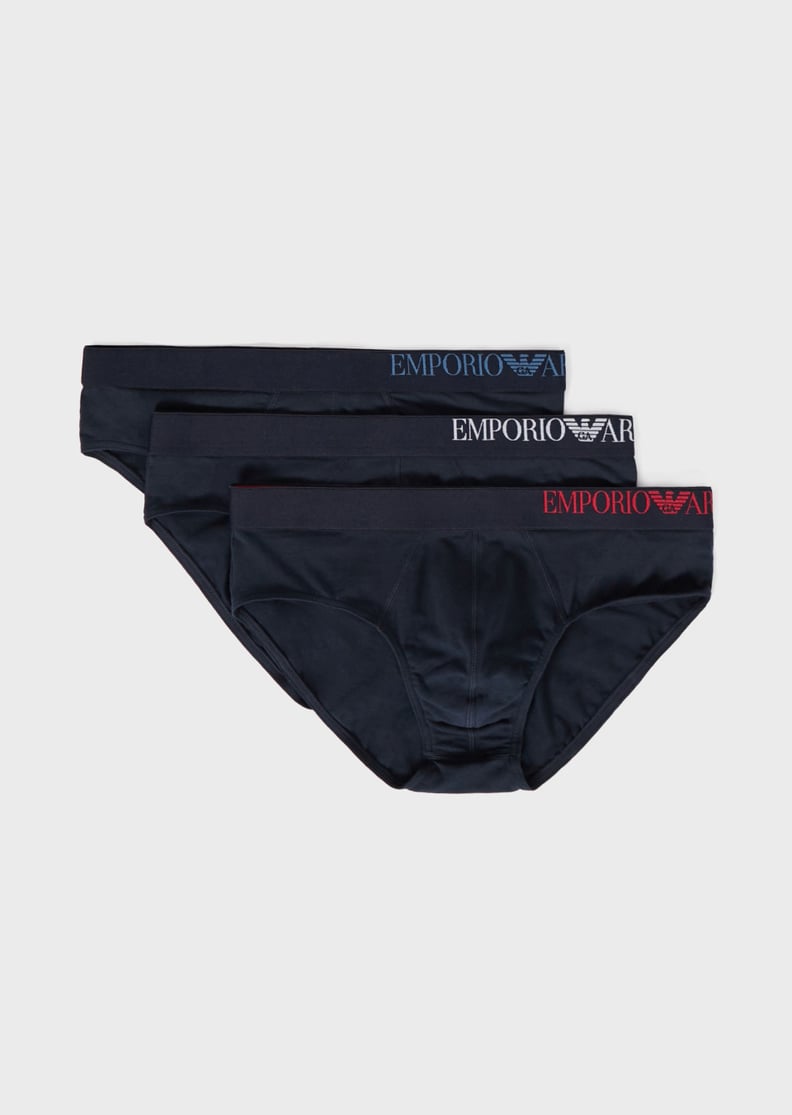 Emporio Armani Pack of 3 Briefs With Side Logo